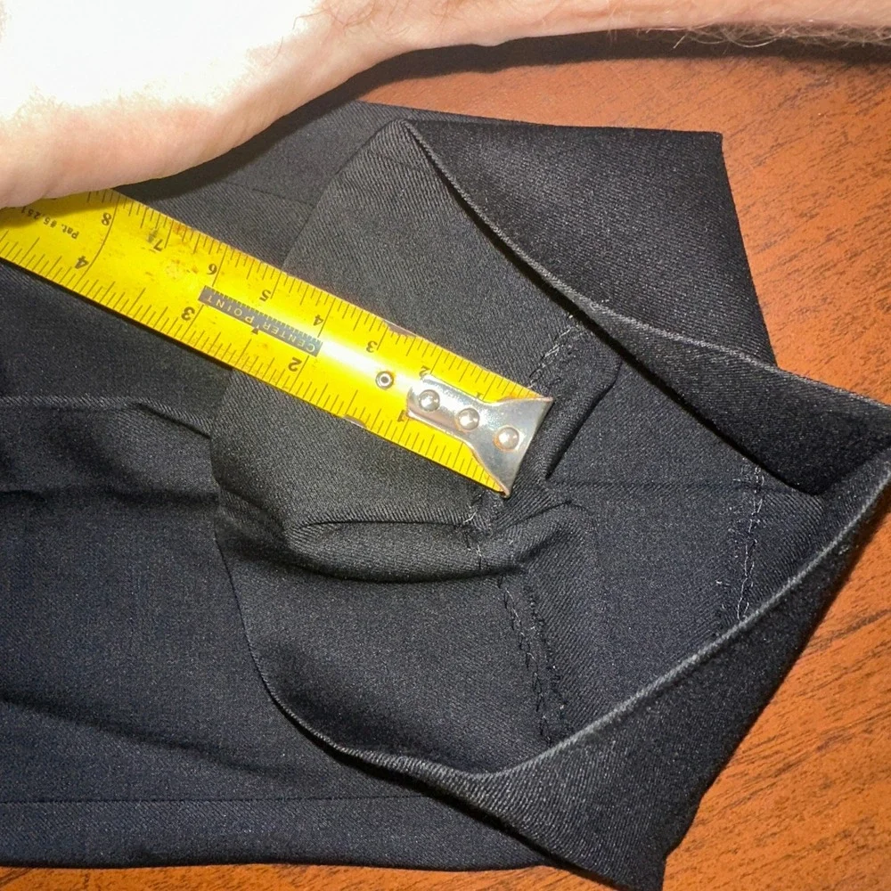 Cremieux Travel Smart Modern Fit Black Wool Blend Dress Pants Men's 32x32